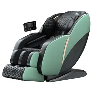 小川零重力高端品质按摩椅出售黑色真皮绿色理疗按摩椅批发