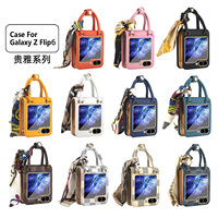Pour Samsung Z Flip 6 étui de téléphone portable Portable tout compris support Anti-chute housse de protection pour Samsung Z Flip 5 4 3