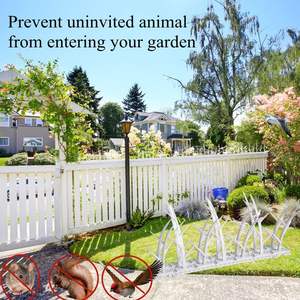 Chingyoo 6 Packs ABS Solid Eco-Friendly <strong>Bird</strong> <strong>Spikes</strong> Outdoor Cat Pigeon Repellent <strong>for</strong> Walls <strong>Roofs</strong> Windows (Over 480 Hours Use) - Product Image 6