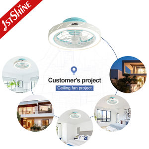 Ventilateur de plafond à led 1stshine nouvelle arrivée montage encastré pales ABS ventilateur de plafond à distance intelligent silencieux - Product Image 5