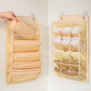 Organisateurs de vêtements suspendus Double face sous-vêtements garde-robe de rangement mural chaussettes organisateur de rangement étagères organisateur de soutien-gorge - Product Image 3