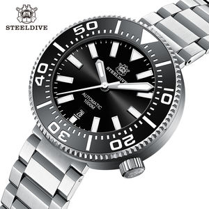SD1976 <span class=keywords><strong>STEELDIVE</strong></span> NH35 1000M Résistant À L'eau 46mm Grande Taille Automatique Diver/Plongée Montre Mécanique - Product Image 1
