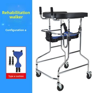 Déambulateur à roulettes pour la rééducation des membres inférieurs, aide à la marche pour personnes âgées et victimes d'AVC - Product Image 4