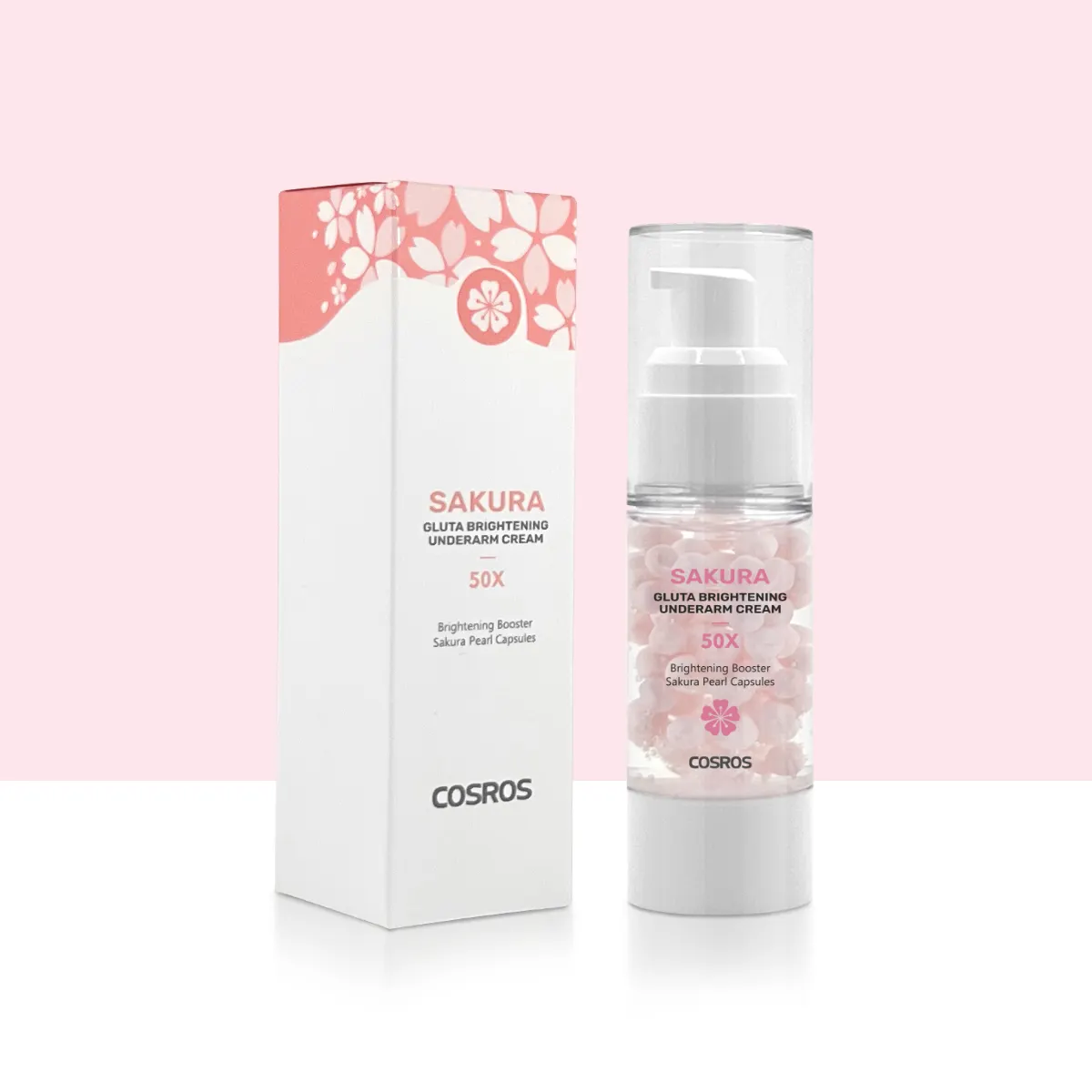 Private Label Verhelderende Lightening Sakura Onderarm Body Cream Oksel Intieme Gebied Donkere Vlek Verwijderaar Bleekmiddel Crème