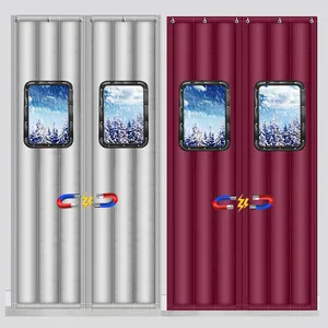 Winter windproof air conditioning cold storage partition curtain warm thick shop commercial cotton door curtain wholesale