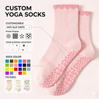 Chaussettes de yoga tricotées à rayures Elite pour jeunes, collection Printemps, fourniture ODM, directement de l'usine - Écologiques, respirantes et antidérapantes - Meilleures ventes