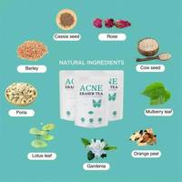 Thé santé naturel à base de plantes pour éliminer l'acné, mélange premium, doux, sans effets secondaires, sachets de thé pour les peaux sujettes à l'acné