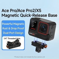 Base métallique magnétique à dégagement rapide KUPEM pour caméra Insta360 Ace Pro Ace Pro2 X5 – Accessoire de caméra en gros OEM ODM