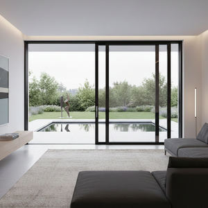 Puertas Corredizas de Aluminio de Alta Resistencia LEDOW, Puertas de Entrada Principales Resistentes a Huracanes, Puertas Corredizas Multipanel para Balcón y Patio - Product Image 1