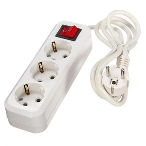 Prolunga elettrica a 3 prese con interruttore, 5 m, 3G, 1,5 mm, ideale per collegare più dispositivi in modo sicuro. - Product Image 1