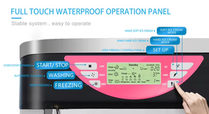 Thép không gỉ chức năng năng lượng hiệu quả thương mại tự động ba hương vị mềm <span class=keywords><strong>Ice</strong></span> <span class=keywords><strong>Cream</strong></span> Maker thiết bị máy làm kem - Product Image 3