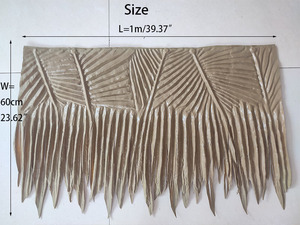 Tuiles de <span class=keywords><strong>feuilles</strong></span> de bambou artificielles traditionnelles en plastique, grandes <span class=keywords><strong>feuilles</strong></span> de palmex, panneau mexicain en chaume, <span class=keywords><strong>feuilles</strong></span> de palmier synthétiques - Product Image 2