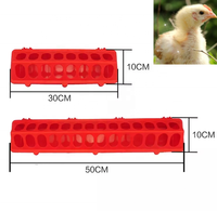 Mangeoire à bascule pour volailles, seau d'alimentation au sol pour poulets, canards, oies, 16 trous, mangeoire en plastique pour pigeons