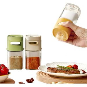 Boîte d'emballage personnalisée avec logo, distributeur de sel en verre de 0,5 g à dosage précis, type presse, pour cuisine et cuisson - Product Image 1