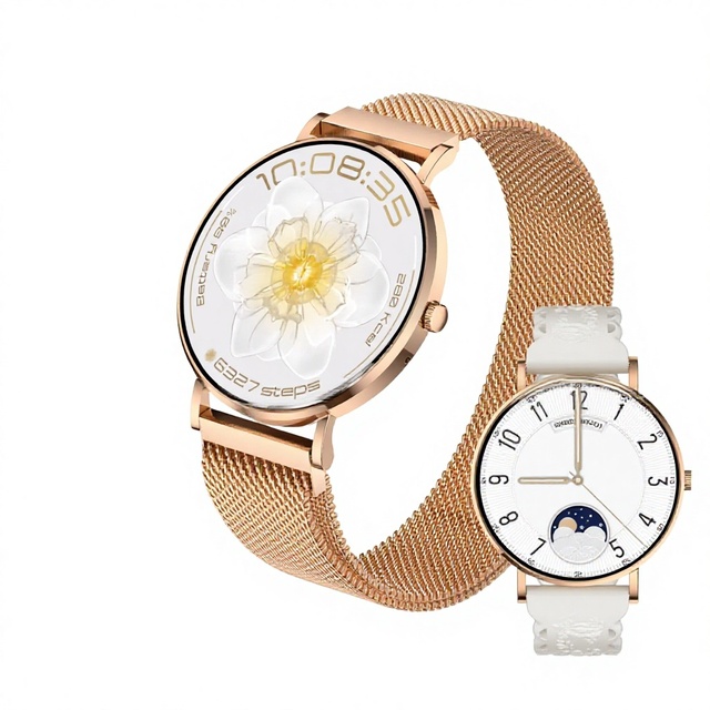 New AM28 200mAh Capacity AMOLED Mini Smartwatch Blood Oxygen Monitoring (IP68) Voice Assistant Supports Female Health Monitoring