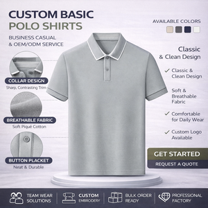 Chemises polo décontractées pour hommes à manches courtes, respirantes, douces au toucher, coutures durables, avec logo brodé - Product Image 3