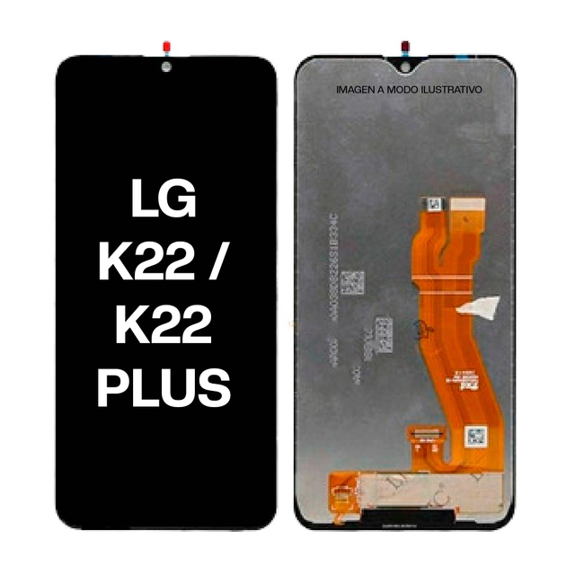 For LG K22 Plus 6.5-inch LCD Display Screen Replacement OEM with 300cd/m2 Luminance 3-Year Warranty Compatible