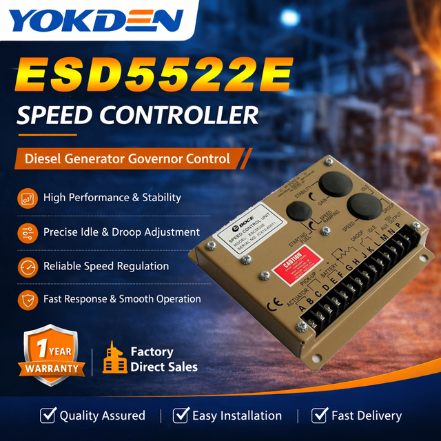Generator Mechanical Dc Motor Speed Generator Set Electronic Governor ESD5522E for Diesel Engine