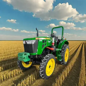 Traktor roda 4WD baru dengan daya mesin yang kuat produktivitas tinggi penggunaan rumah dan alat pertanian untuk pertanian