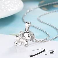 Collier avec pendentif éléphant pour enfants, bijoux en argent sterling S925