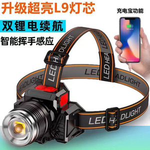 Led Headlamp Rechargeable Bright Led Light Fishing Outdoor Headlight With <b>Dimmer</b> Function Aluminum Alloy Body - Product Image 4