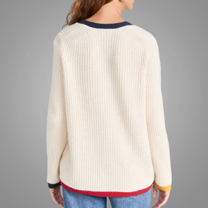 Chandail <span class=keywords><strong>en</strong></span> tricot pour femmes de créateur OEM dernier modèle chemisier tricoté boutonné de couleur claire cardigan à manches longues hauts <span class=keywords><strong>en</strong></span> <span class=keywords><strong>ligne</strong></span> - Product Image 5