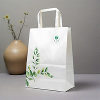 Schwarze Matte Papiertüte mit Individuellem Logo in Goldfolie für Herrenparfüm, Kleine Quadratische Tasche mit Griffen in Öko-Qualität
