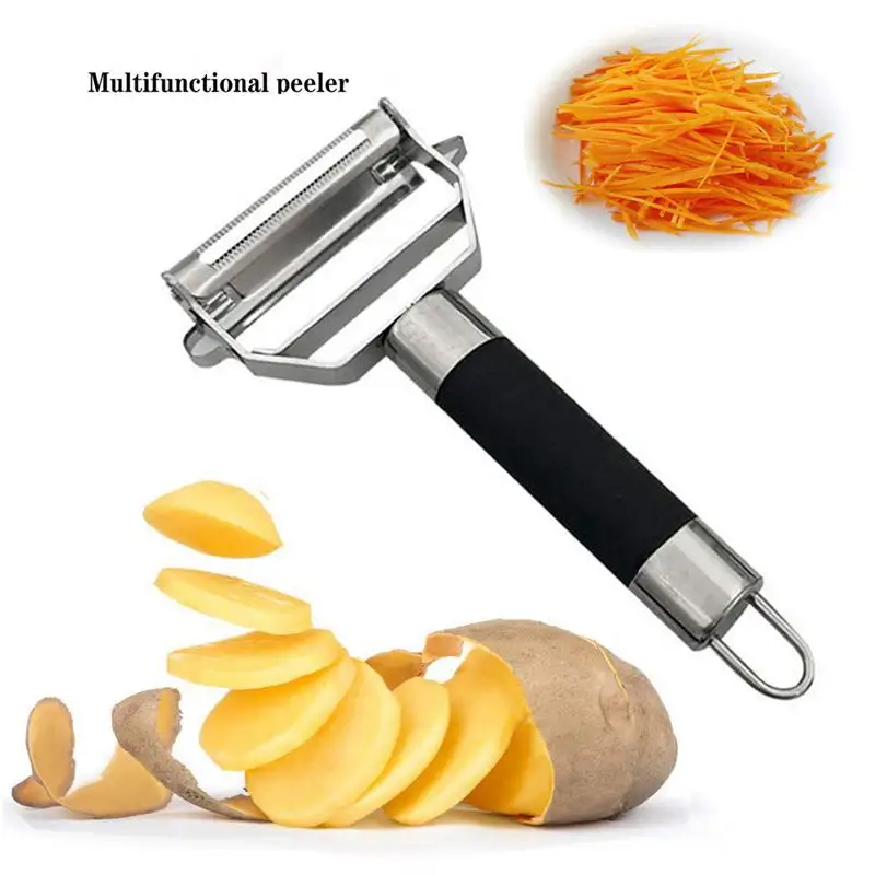 Lixsun Stainless Steel Fruit And Vegetable Peelers Potato Carrots Peeler And Cutter For Sale