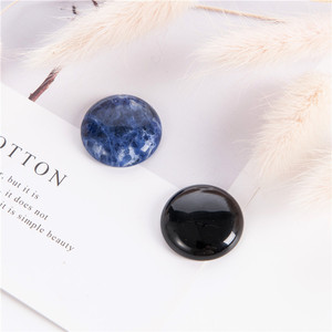 Vente en gros, cabochon lisse poli de 25mm à dos plat, bande rouge, agate, pierre de souci, pierre précieuse pour la fabrication de bijoux - Product Image 4