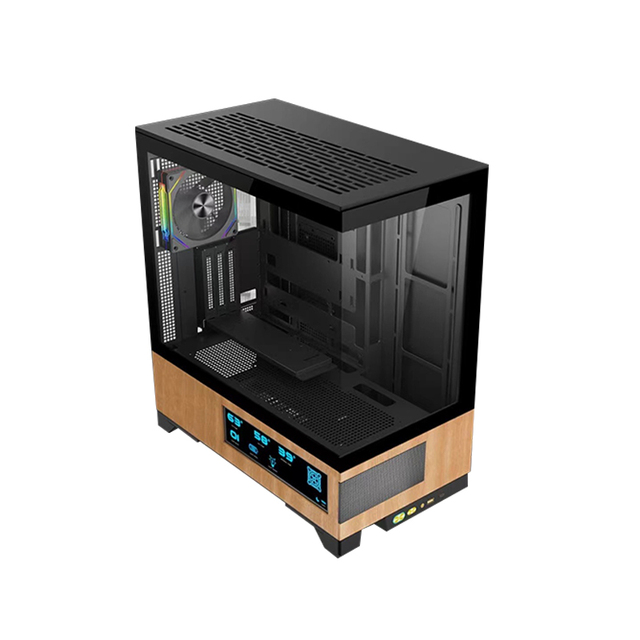Wood PC Case Computer Cases & Towers OEM Custom Computer PC Case Gaming ATX Cases & Towers Tempered Glass Empty PC Case