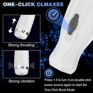 Elektrischer Schub-Masturbation becher mit Saug-Vibrations modus Männliches Sexspielzeug Auto Stroker Pocket Pussy für Männer Adult Product - Product Image 3
