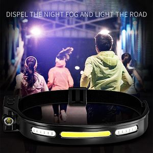 COB Rechargeable Headlamp, 230. Wide Beam <b>Lighting</b>, Super Bright 2000 Lumens Induction, 6 <b>Lighting</b> Modes, LED Headlight WADE-JS0 - Product Image 6
