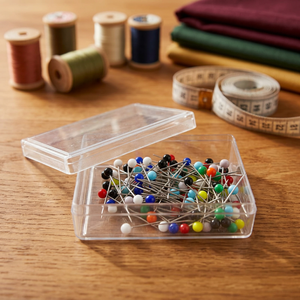 DK-757 100pcs Colors Head Pins | Pearl Head Pins <b>Set</b> with Colorful Heads for <b>Sewing</b> Quilting Craft - Product Image 3