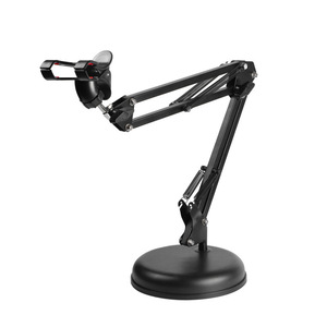 Metal Desktop Phone <b>Stand</b> With Mechanical Arm Adjustable For Desk Use ZM-36A - Product Image 5