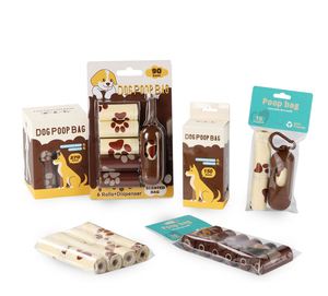 2025 Hot Selling Custom Eco-friendly 6 Rolls Pet Waste Bags Chocolate and <b>Milk</b> Scented 100% Waterproof Dog Poop Bags - Product Image 1