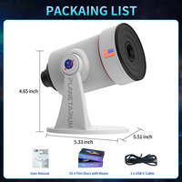 Projecteur de planétarium 4K 2025 Projecteur de galaxie à 360 degrés, Projection HD 4K 10 films Projecteur de galaxie Led Galaxy Night Light
