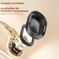 Headphone Kabel Terbuka Model Ear-Hook 3.5mm Type-C dengan Bass Berat, Kabel Terjalin & Logam, Panjang Kabel 1.2M untuk Berbagai Ponsel