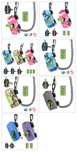 Venta al por mayor de neopreno personalizado perro caminar accesorio de nylon bolsa de caca de mascotas dispensador de residuos de caca - Product Image 6