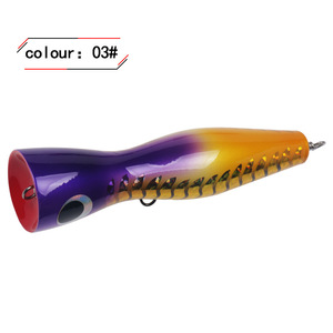 Topwater Popper Lure 120g 18cm Tuna Sea <b>Fishing</b> Hard Bait Biomimetic <b>Floating</b> Lure for Boat Use - Product Image 4