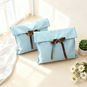 Tái Sử Dụng Bán Buôn Nhung Phong Bì Flap Pouch Quần Áo Bao Bì Giày Túi Bụi Với Biểu Tượng Tùy Chỉnh - Product Image 2