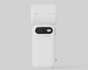 Summer <b>High</b> Speed Rechargeable Digital Display Handheld <b>Powerful</b> Portable Mini <b>Fan</b> - Product Image 1