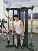 Système de poulie double réglable TZ-Q1018 avec poids de 200 lb pour entraînement complet du corps, métal, garantie de 3 ans