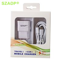 Chargeur USB SZADP 5V 3A à charge rapide, ignifuge, avec prise EU/US/UK/AU pour tous les smartphones