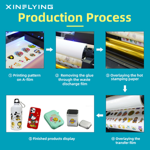 Imprimante UV DTF XinFlying 42cm avec 4 têtes d'impression i1600-U1, machine UV tout-en-un A2 UV DTF avec laminateur - Product Image 3