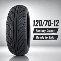 Pneu de Vélo Électrique Large 120/70-12 130/70-12 Prix Usine, Pneu Tubeless Robuste pour Scooter et Moto, Vente en Gros Pas Cher, Pneu OEM Résistant à l'Usure