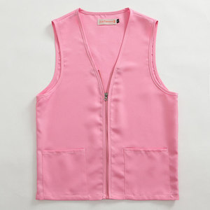 Supermarket Uniform <strong>Vest</strong> Custom Logo Printing Lightweight Polyester <strong>for</strong> Men <strong>Women</strong> High Quality Formal Style with Zipper Closure - Product Image 5