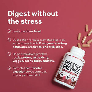 Private Label integratore intestinale Spirulina probiotici prebiotici enzimi digestivi capsule per una sana digestione - Product Image 2
