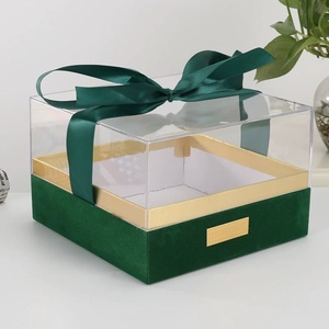 Caja de Regalo de Acrílico Transparente de Lujo con Lazo para Bodas, Navidad, San Valentín, Recuerdos de Fiesta - Product Image 2