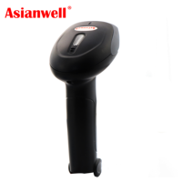 Lecteur de codes-barres portable sans fil 2.4G Asianwell pour codes 1D, 2D, PDF417 et QR, avec mémoire et Bluetooth 4.0