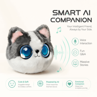 Robot électronique de compagnie IA avec LED bleues, certification CE CPC, interaction vocale intelligente, Type-C, vente en gros, coton